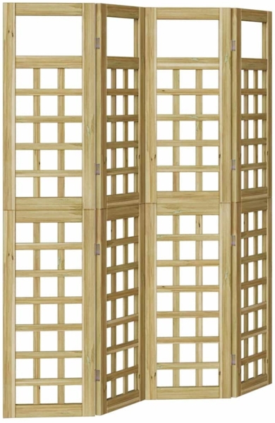 vidaXL Sichtschutz Honigbraun 160x180 cm Massivholz Kiefer 3385875