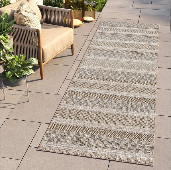 Tapiso Läufer MELISSA, rechteckig, Höhe: 6 mm, Indoor & Outdoor, UV-beständig, wetterfest, modern