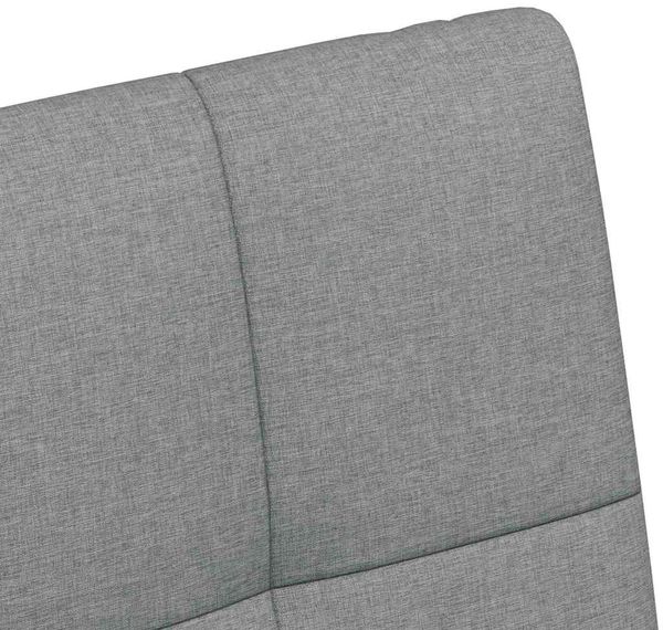 vidaXL Esszimmerstühle mit Rollen 2 pcs Hellgrau 58 x 65 x 94 cm Stoff 42017829 Bild 8