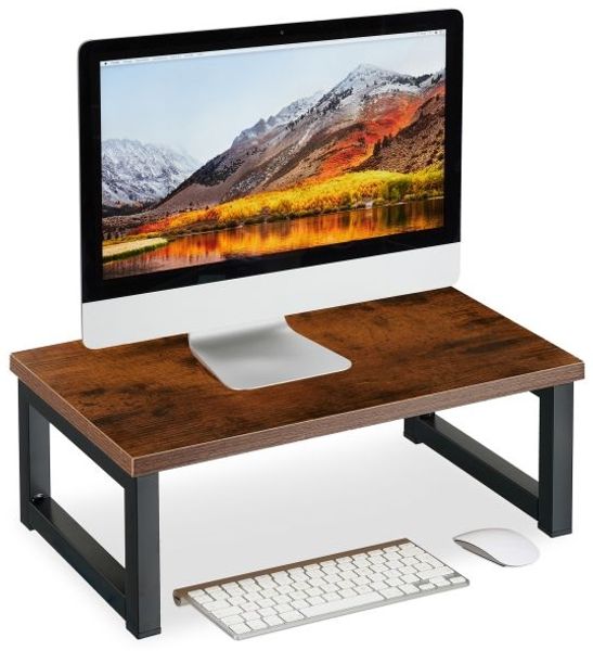 Relaxdays Monitorständer im Industrial-Design