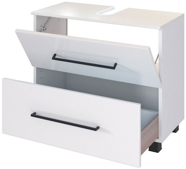 welltime Waschbeckenunterschrank Luena Breite 70 cm, mit Siphonausschnitt