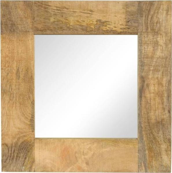 vidaXL Spiegel Mangoholz Massiv 50 x 50 cm 246301