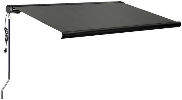STEELSØN 'Kestria' Vollkassettenmarkise 300x250 cm, Gelenkarmmarkise elektrisch, anthrazit, Kassettenmarkise komplett vormontiert Bild 10