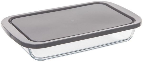 Secret de Gourmet Vorratsglas Rechteckiger Glasbehälter mit Deckel – L 18,10 x B 29 x H 5,10 cm, Glas, (einzeln, 0-tlg, einzeln)