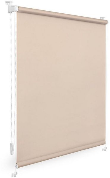 Lichtblick Sonnenschutzsysteme GmbH Verdunklungsrollo Barcelona 70x150 cm (BxL) Creme Verspannt; Klemm- und schraubbar; Thermofunktion