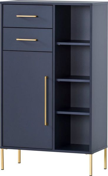 welltime Midischrank Kent mit goldfarbenen Griffen Breite 67,1 cm, made in Germany