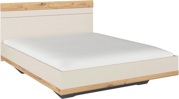 rauch Futonbett Bett Doppelbett Holzbett SAJO, mit Farb-Absetzungen in komfortabler Sitzhöhe MADE IN GERMANY