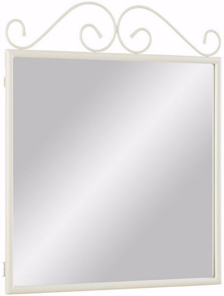 loft24 Spiegel Isabelle, Metallrahmen, schwarz, Wandspiegel, 60 x70 cm