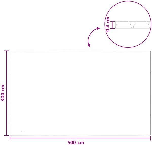 vidaXL Solar Poolabdeckung Hochwertig 500 x 300 cm 200 μm Quadratisch 42034536 Bild 7