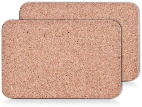 Zeller Present Topfuntersetzer Zeller 2er Set Kork Untersetzer Rechteckig