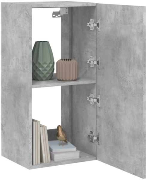 vidaXL TV-Wandschrank mit LED-Leuchten Betongrau 40,5x35x80 cm 837263 Bild 10