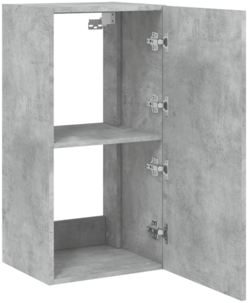 vidaXL TV-Wandschrank mit LED-Leuchten Betongrau 40,5x35x80 cm 837263 Bild 8