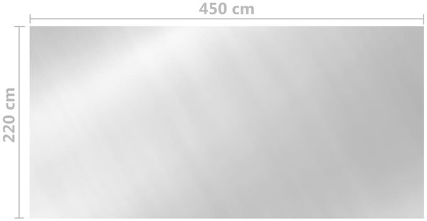 vidaXL Poolabdeckung Silbern 450x220 cm PE 93094 Bild 5