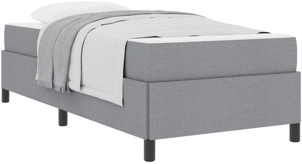 vidaXL Boxspringbett Hellgrau 80 x 200 cm Stoff 3398815 Bild 2