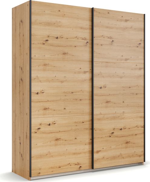 rauch Kleiderschrank; Schwebetürenschrank KRONACH, 2-türig, Eiche Artisan, 175x210x59xcm Bild 3