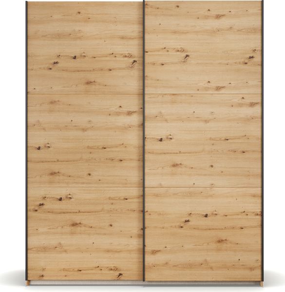 rauch Kleiderschrank; Schwebetürenschrank KRONACH, 2-türig, Eiche Artisan, 175x210x59xcm Bild 2