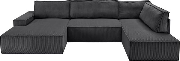 Home affaire Wohnlandschaft SHERWOOD U-Form, 329 cm - OTTO. Verlässliche Qualität, Schlaffunktion m. Bettkasten (194x139 cm), Cord, Vintage, Samtvelours