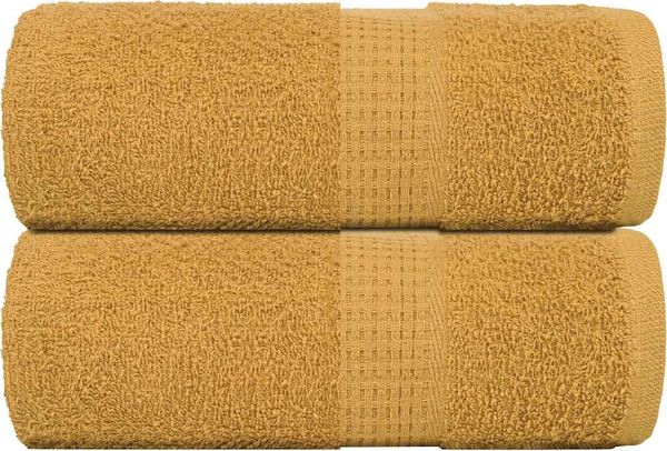 vidaXL Gästetücher FROGN 2 Stk. Gold 30x50 cm 360 g/m² 136803