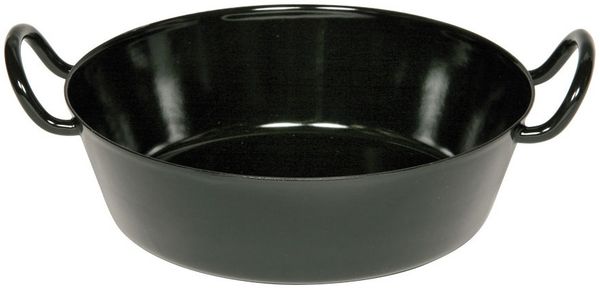 Riess Classic Schnitzelpfanne 24 Emaille schwarz für alle Herdarten