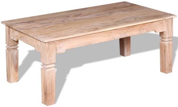 Couchtisch, Sofatisch Akazienholz 110x60x45 cm