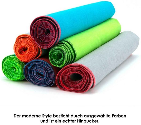 SETEX Sporthandtuch SETEX Sporttuch aus Evolon®, Evolon® (1-St), Komfort & Haltbarkeit: Hypoallergenes Evolon® - sanft zur Haut