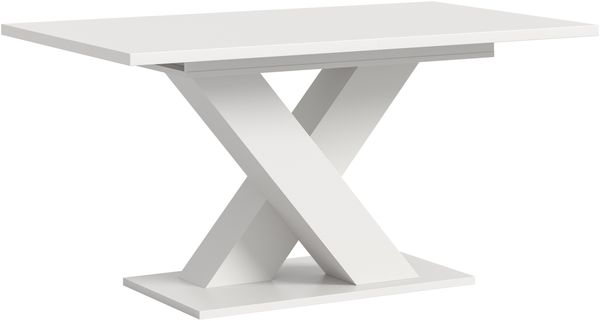 Kulissen-Esstisch >Motion< ausziehbar bis 190cm, in Weiß - 150/190x76x90cm (BxHxT)