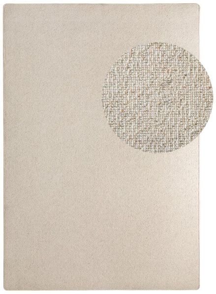 Designerteppich Modern Berber Wellington, Farbe: Beige, Größe: 100x200 cm