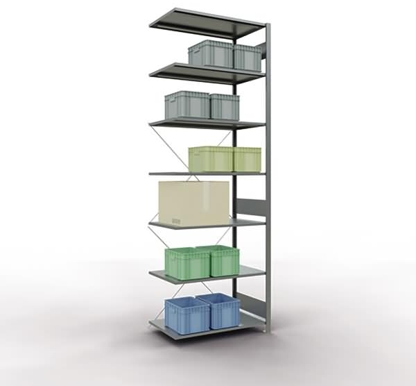 Schulte Regal MULTIplus150 12767 Anbau 3.000x1.000x600mm 7 Böden verzi Bild 1