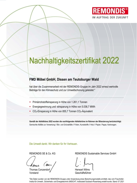 FMD Möbel - COLIMA 1 - Nachtkonsole mit 2 Schubkästen und 1 offenen Fach - melaminharzbeschichtete Spanplatte - Lava - 35 x 61,5 x 39,9cm Bild 5