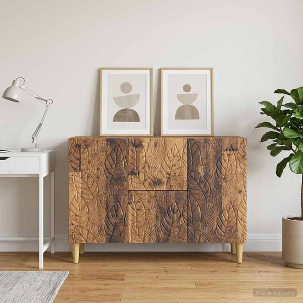 vidaXL Sideboard Altholz 89 x 34,5 x 60 cm Holzwerkstoff 895123