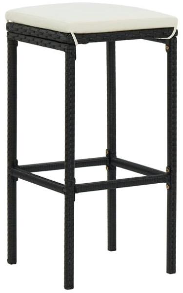 vidaXL 3-tlg. Bar-Set Poly Rattan Schwarz 313473 Bild 7