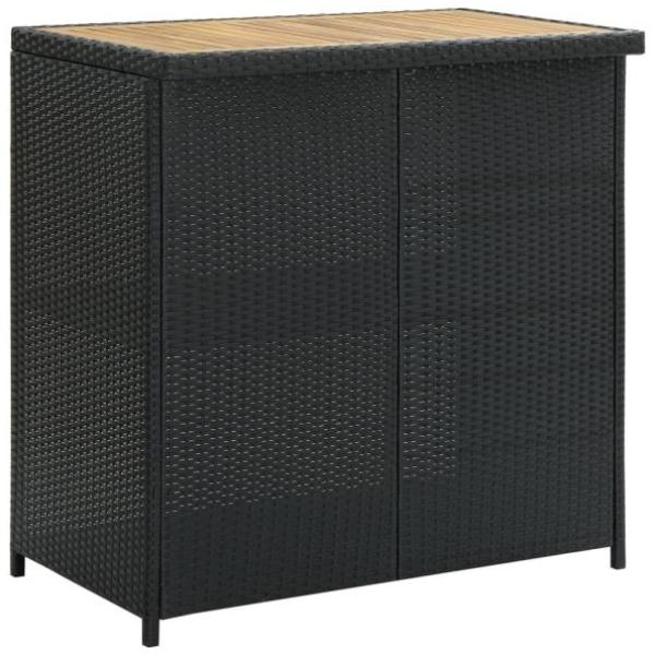 vidaXL 3-tlg. Bar-Set Poly Rattan Schwarz 313473 Bild 4