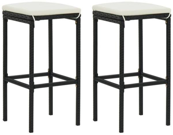 vidaXL 3-tlg. Bar-Set Poly Rattan Schwarz 313473 Bild 6