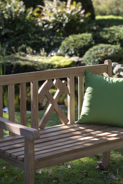 Teakholz Gartenbank - bene living - Hammer 120 cm Bild 8