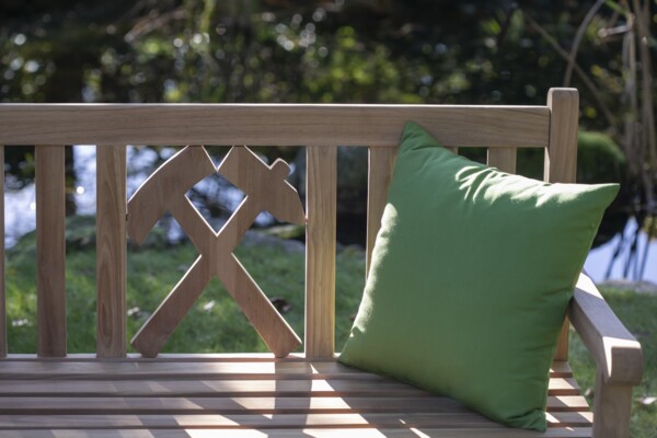 Teakholz Gartenbank - bene living - Hammer 120 cm Bild 9