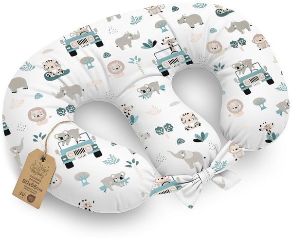 Totsy Baby Stillkissen Breastfeeding Pillow XXL for Twins - Twin Nursing Cushion
