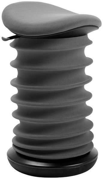 TOPSTAR Sitness 4D AGR-Zertifiziert Dynamischer Sitzhocker schwarz grau - ergonomischer Bürohocker - höhenverstellbar - stärkt den Rücken - entlastet die Bandscheiben