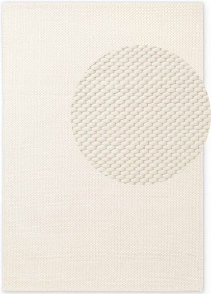 ELLE DECORATION Wollteppich Beans, rechteckig, Höhe: 10 mm, Handweb Teppich Wolle, Perlenstruktur, Wohnzimmer, Schlafzimmer, Flur