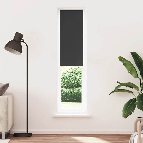 vidaXL Verdunkelungsrollo Schwarz 45x230 cm Stoffbreite 40,7 cm 4010935