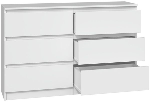 Raumhirsch Furniture Kommode Sideboard 120 cm breit (Maße 30 x 120 x 75 cm, 6 Schubladen), verschiedene Farben