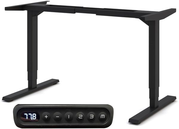 ASSMANN Elektrisch höhenverstellbares Schreibtischgestell Schwarz 25x117x23cm Metall