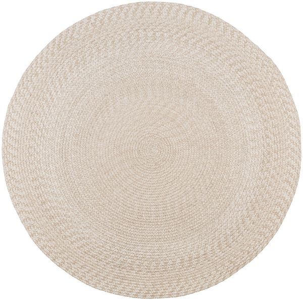 Teppich >Menorca< in Beige, PET Recycelter Kunststoff - 120x1x120cm (BxHxT)