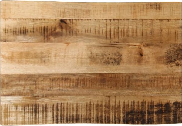 vidaXL Tischplatte mit Baumkante 60x40x3,8 cm Raues Mango Massivholz 370680