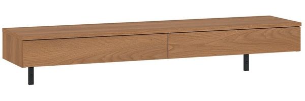 Lomadox Schreibtisch FIER-129, Schminktisch, Konsolentisch, hängend, Eiche, grifflos, Breite 120cm
