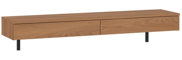 Lomadox Schreibtisch FIER-129, Schminktisch, Konsolentisch, hängend, Eiche, grifflos, Breite 120cm