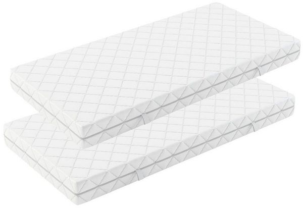 Taschenfederkernmatratze Set 2 Stück Matratze Köln 7-Zonen 90x200 100x200cm 80x200cm, Matratzen Perfekt, 20 cm hoch, (2 Stück Matratzen, für 160x200, 180x200cm & 200x200cm), 7 Liegezonen, verschiedene Härtegrade bis 160 Kg Belastbar