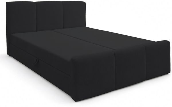 AX LIVING Boxspringbett Ankarra 180x200 cm Schwarz Bett mit Stauraum Bild 4
