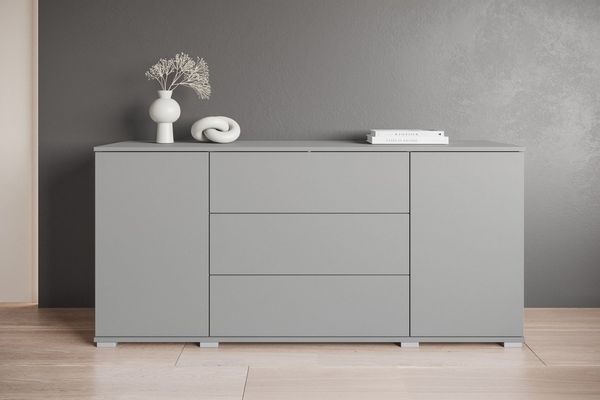OTTO home Sideboard Kenia, Kommode für das Schlafzimmer/Wohnzimmer (1 St), Modernes Sideboard mit 3 Schubladen und 4 Fächern, Breite 150 cm