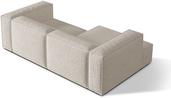 Micadoni Ecksofa Nuria 3-Sitzer Links Boucle Beige Bild 4
