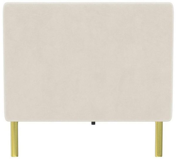 loft24 Sofa Marseille, 3-Sitzer Sofa mit Samtbezug, Metallfüße in goldfarben, 200 cm breit Bild 3